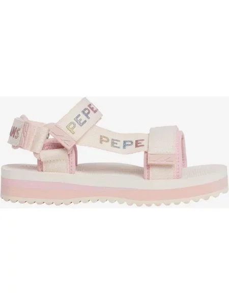 Sandały Pepe Jeans Pool Fresh różowe júnior 37 białe