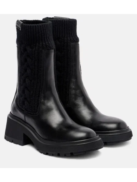 Cizme scurte Jimmy Choo din piele negru