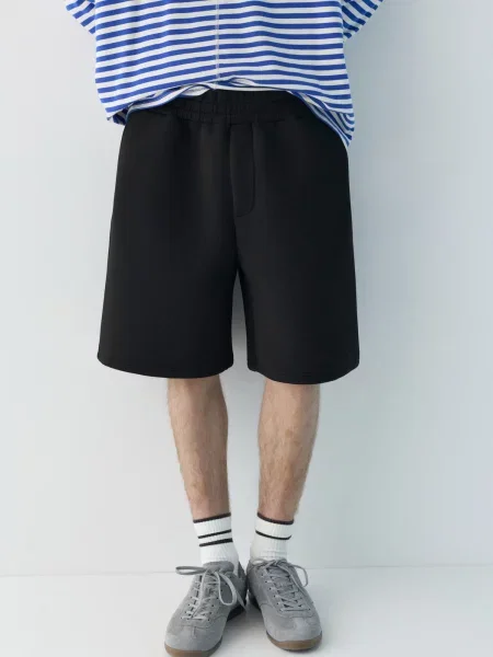 Pull&Bear Pantaloni negru