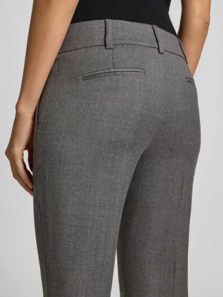 Spodnie o kroju slim fit z mieszanki bawełny żywej wełny i elastanu Windsor