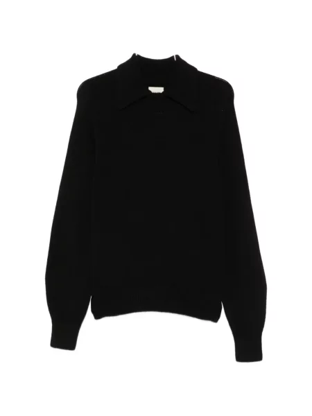 Gulerat pulover Khaite negru