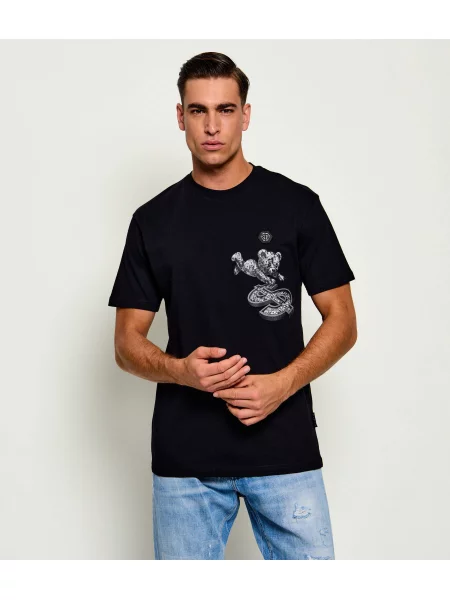 Philipp Plein Tricou Teddy Dollar negru