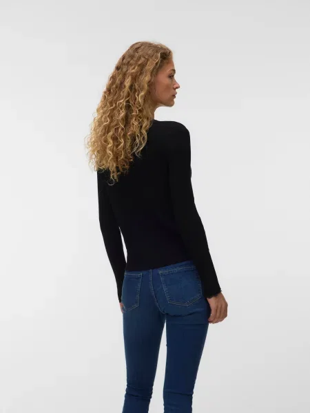VERO MODA Geacă tricotată VMWonder' negru