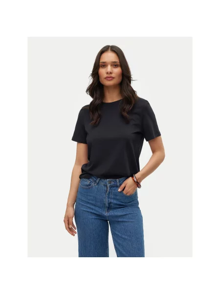 Vero Moda Marškinėliai Paulina juoda