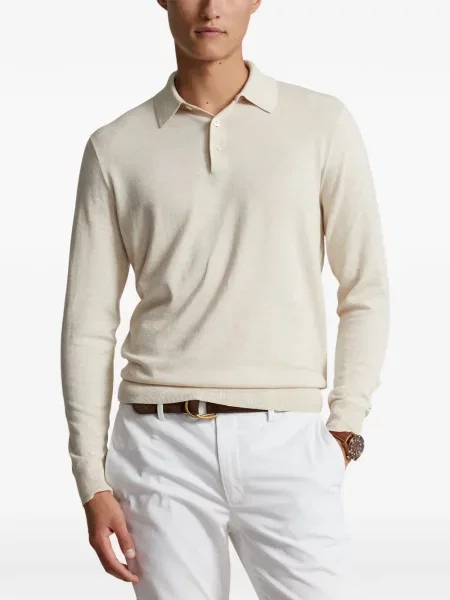Tricou polo Polo Ralph Lauren cu glugă cu blană cu broderie roșu
