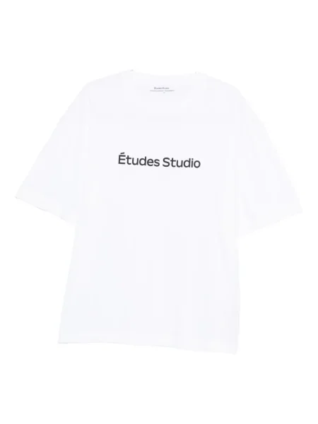 Tricou études Studio cu imagine alb