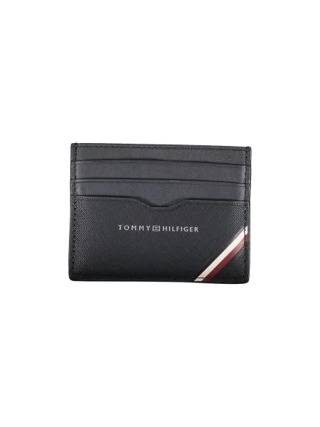 Portfel Tommy Hilfiger skórzany niebieski