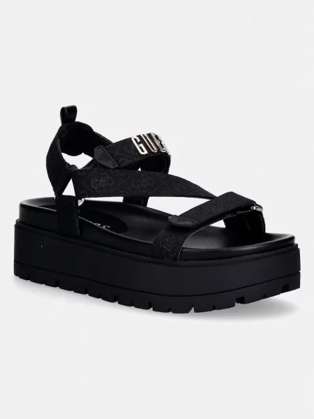 Guess sandali s platformo FETTA črna