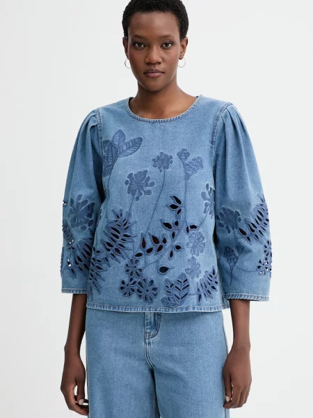 MUNTHE bluză din BRAMBLE albastru