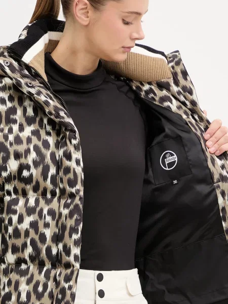 Пухова лижна куртка Fusalp Ada Leopard коричневий