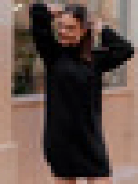 Mini obleka Céleste črna