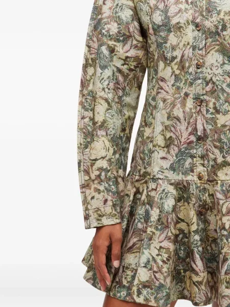 Rochie Ganni cu model floral cu imagine de costum