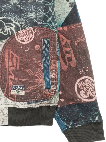 Яке Evisu с принт синьо