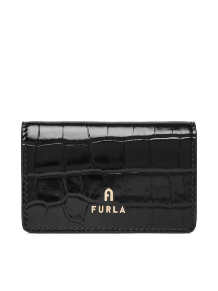 Furla portfel skórzany Camelia czarny