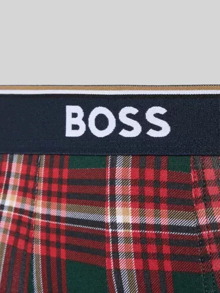 Obcisłe bokserki z mieszanka bawełny w zestaw 3 szt. model Power' Boss czerwone