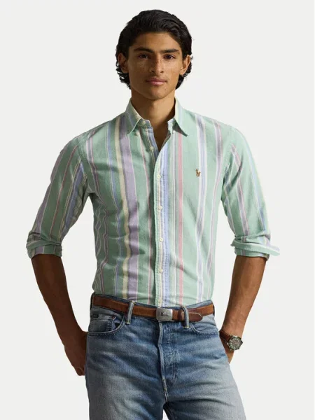 Košeľa Polo Ralph Lauren keper zelená
