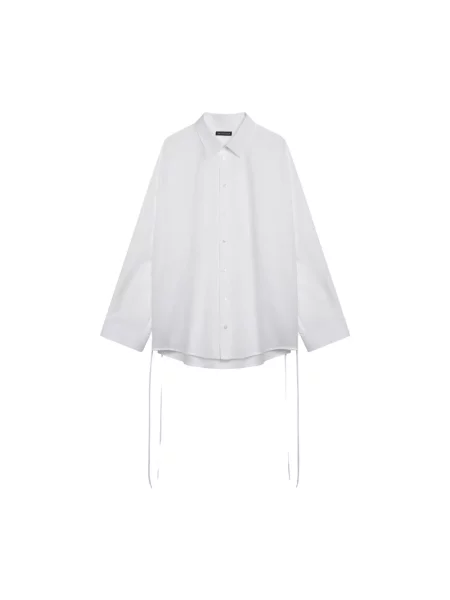 Lniana koszula Balenciaga biała