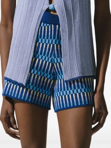Pantaloni scurți Baobab tricotate albastru
