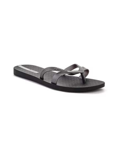 Női flip-flop papucsok Ipanema Kirei black/silver. Méret: 37 EU fekete
