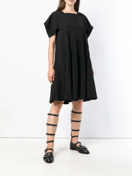 Plisované oblekové šaty Comme Des Garçons Pre-owned černé