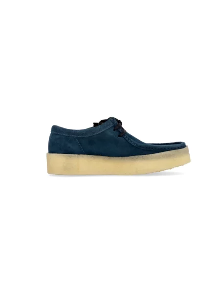 Półbuty Clarks zamszowe niebieskie