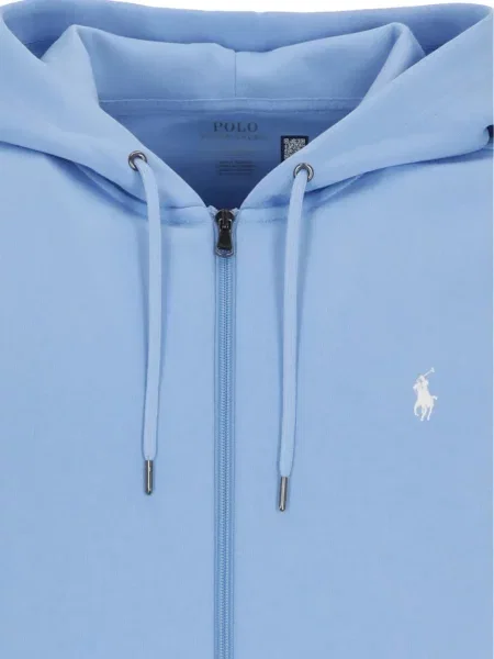 Polo majica Polo Ralph Lauren s kapuljačom plava