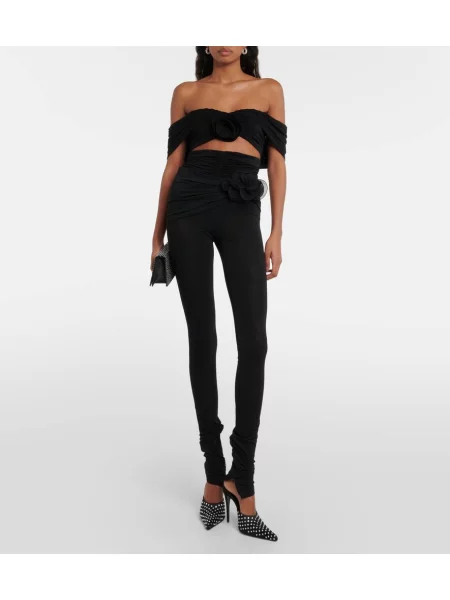 Cropp top Magda Butrym cu model floral negru