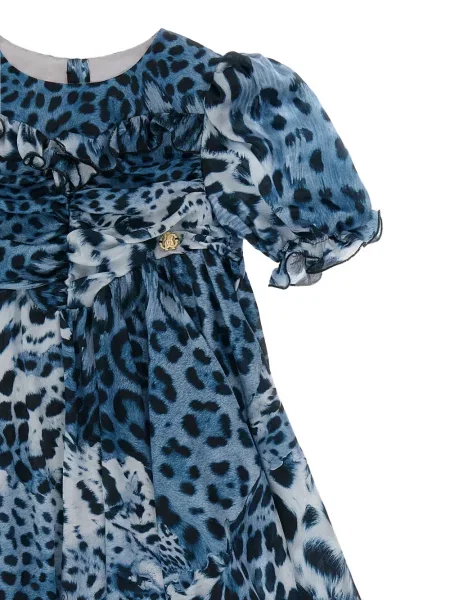 Sukienka dziecięca Roberto Cavalli niebieska