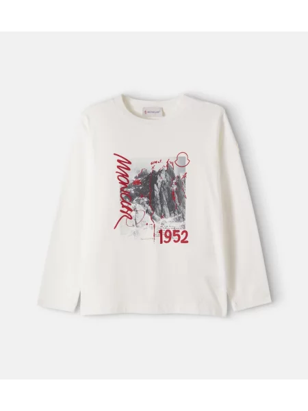 Gyerek póló Moncler Enfant fehér