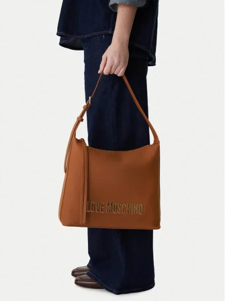 Kabelka LOVE MOSCHINO hnedá
