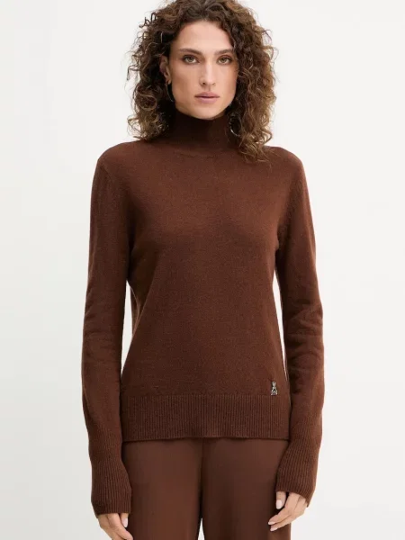 Patrizia Pepe pulover de lână maro