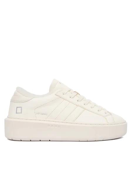 D.A.T.E. Сникърси Hill Low Fur Platform Екрю