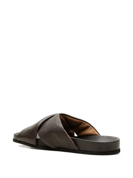 Sandale Common Projects din piele fără toc maro