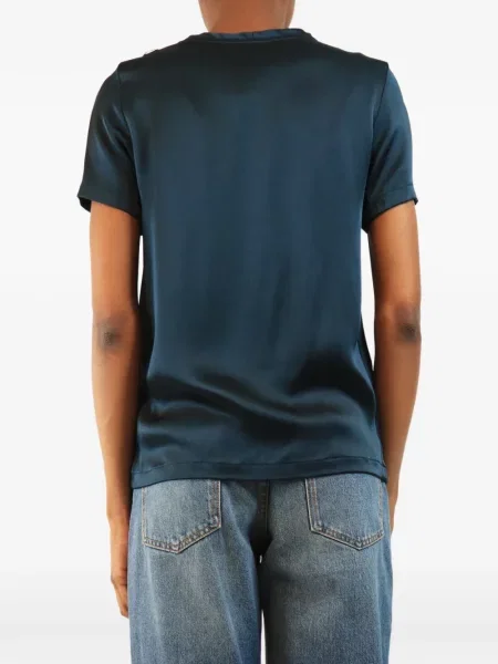 Scurt top 's Max Mara cu decolteu rotund albastru
