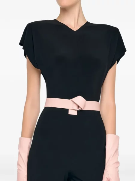 Curea Norma Kamali cu cataramă negru