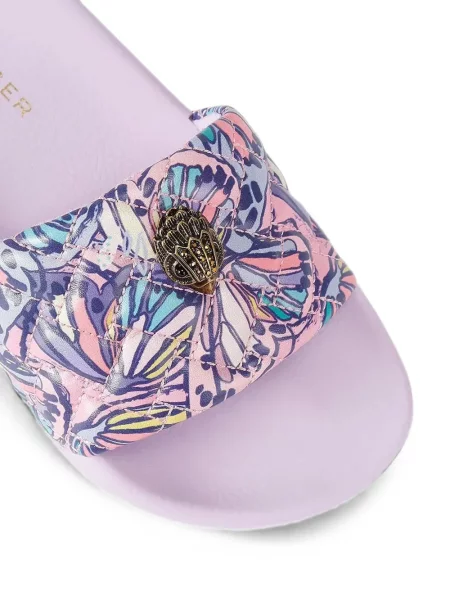 Καπιτονέ παντοφλες Kurt Geiger London με σχέδιο μωβ