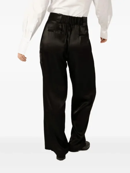 Pantaloni Viveh din satin negru