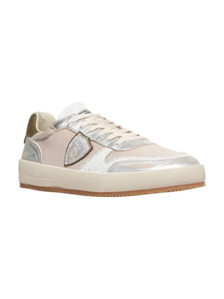 Buty do tenisa Philippe Model skórzane do tenisa beżowe