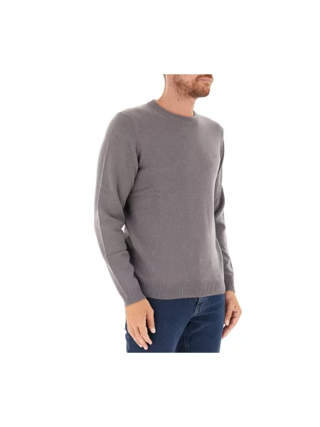 Sweter Sun68 wełniany szary