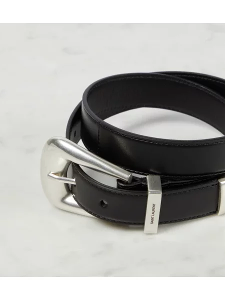 Curea Saint Laurent din piele negru