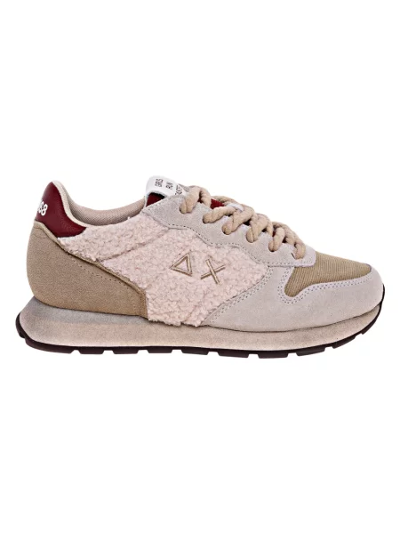 Sneakersy Sun68 skórzane beżowe