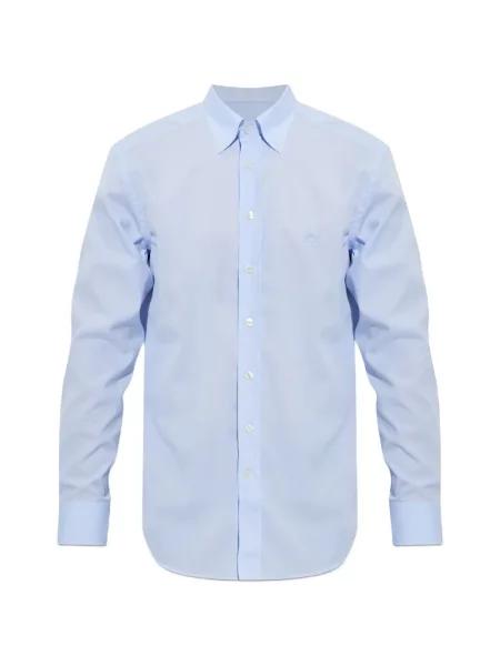 Cămașă Etro cu broderie albastru