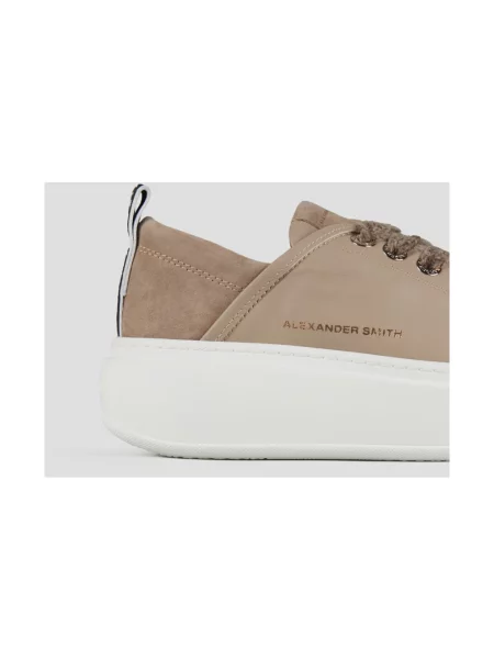 Sneakersy Alexander Smith zamszowe brązowe