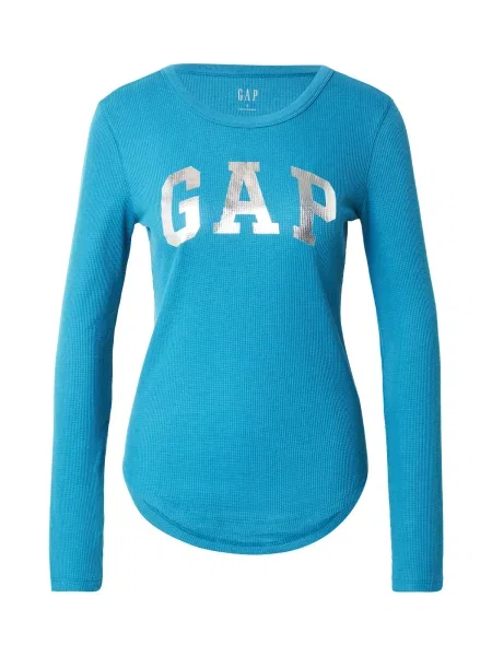 GAP Majica azur / srebrna črna