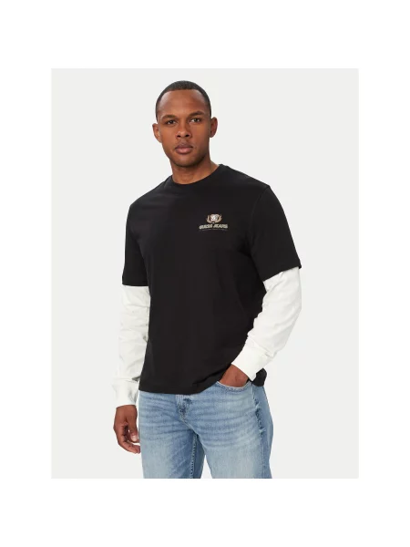 Guess Marškinėliai Classic Fit juoda