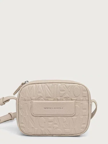 Armani Exchange geantă crossbody pentru femei bej