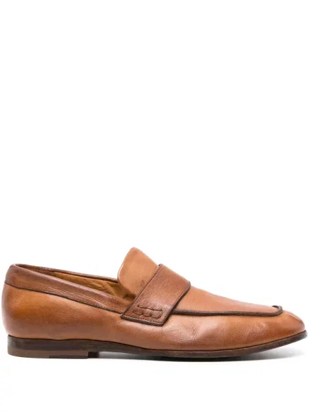 Pantofi loafer Moma din piele maro