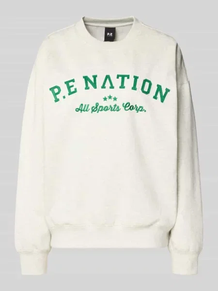 Bluza z wyhaftowanym logo i okrągłym dekoltem P.e Nation
