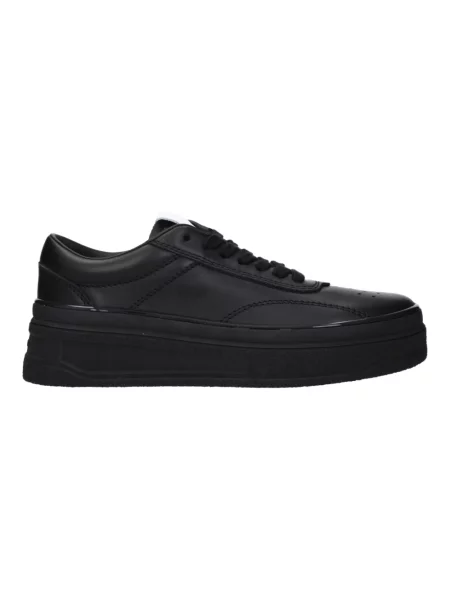 Sneakersy Jil Sander skórzane na platformie czarne