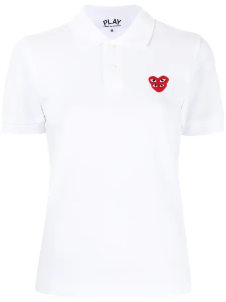 Polo Comme Des Garcons Play alb